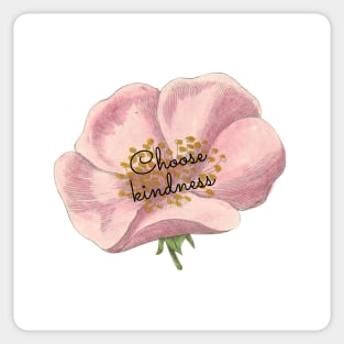 Choose Kindness Floral Sticker